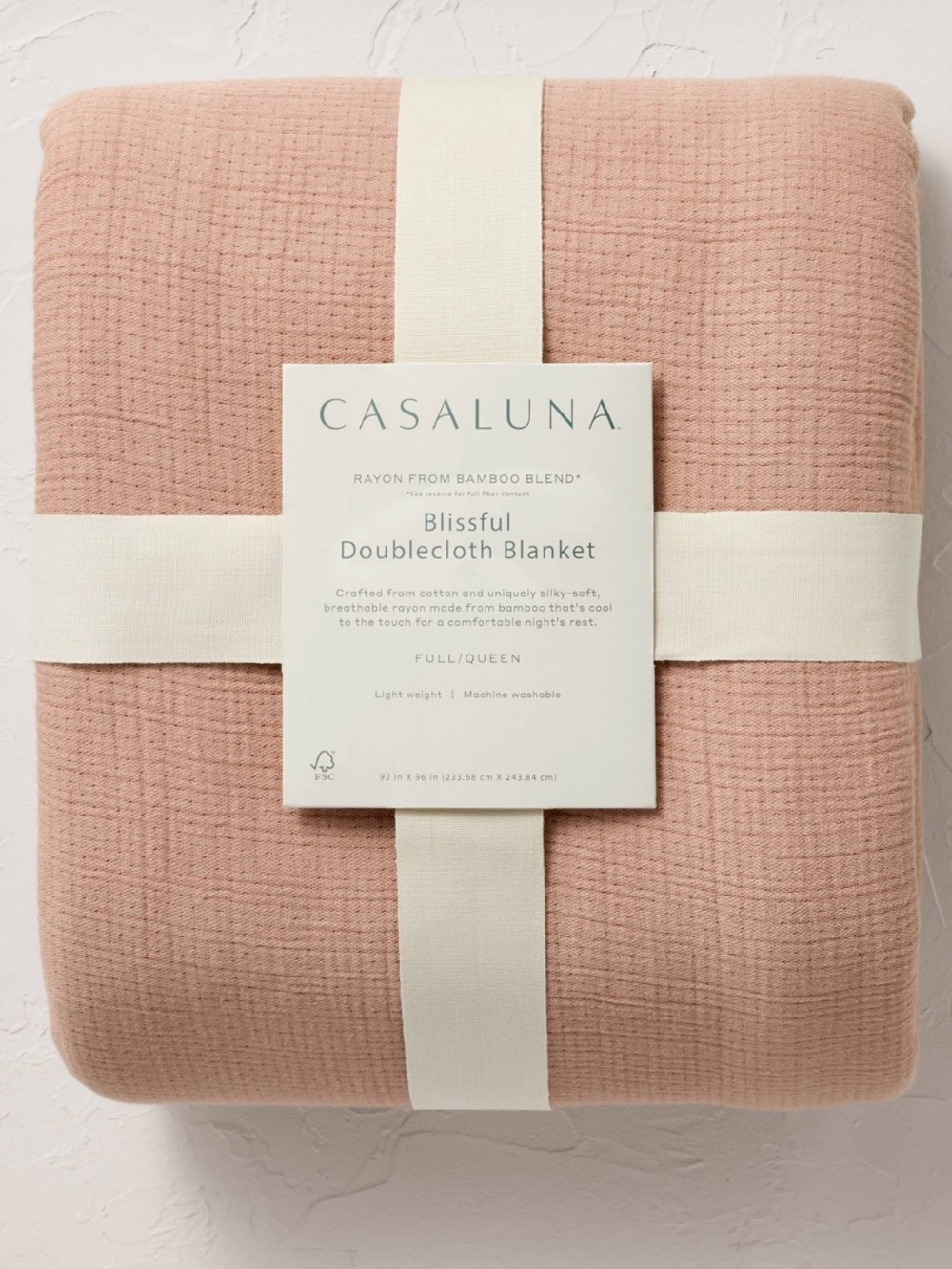 Casaluna ~ Blissful Blanket - Adobe Clay~ Bamboo & Cotton ~ Queen ~ NWOT